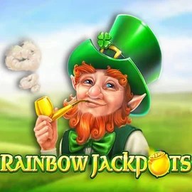 Rainbow Jackpots online game logo by Red Tiger Gaming on casinoultra.ca