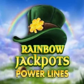 Rainbow Jackpots Power Lines by Red Tiger Gaming, showcased at casinoultra.ca – game logo
