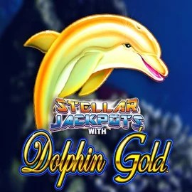 Dolphin Gold with Stellar Jackpots slot icon by Lightning Box Game, available at Ultra casino