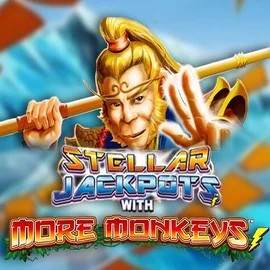 Stellar Jackpots with More Monkeys logo by Lightning Box Game Ultra casino